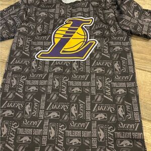 NBA Black and Yellow Los Angeles Lakers Short Sleeve Tee